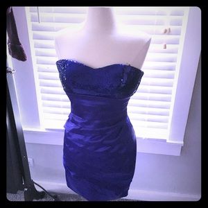 Xtraordinary blue sequin dress